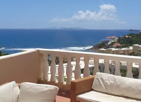 Oyster Pond Ocean View Penthouse 2BR Turnkey Investment Property
