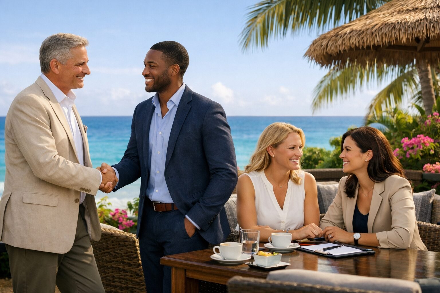 Real estate Closing Meeting sale in St. Maarten