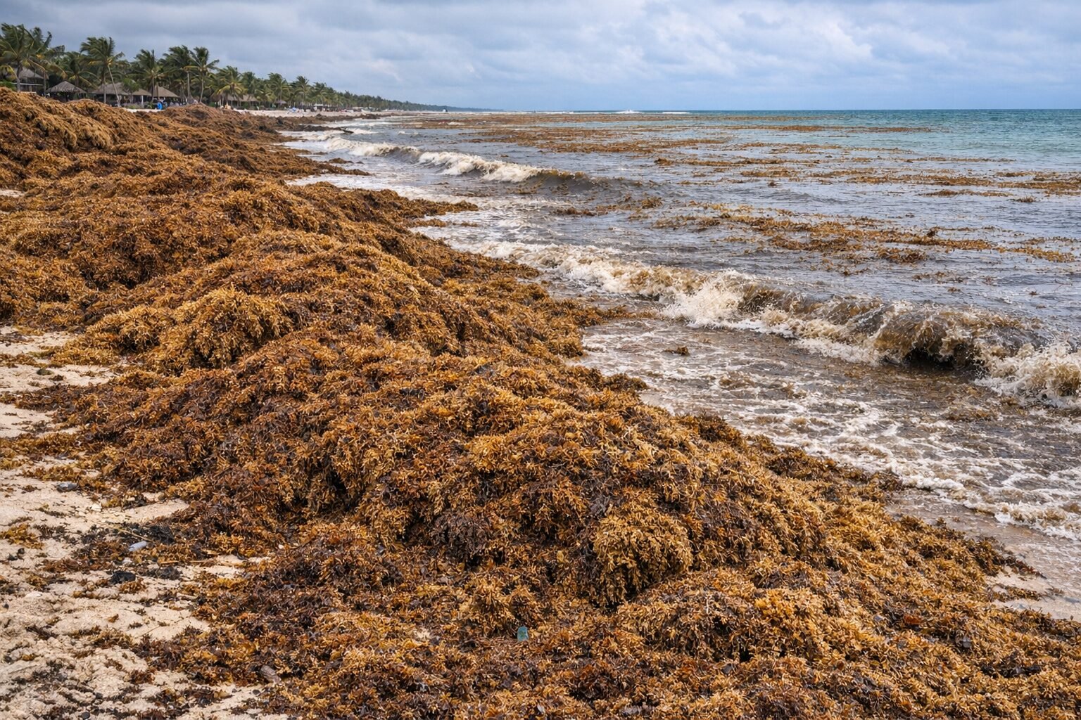 Sargassum in St. Maarten