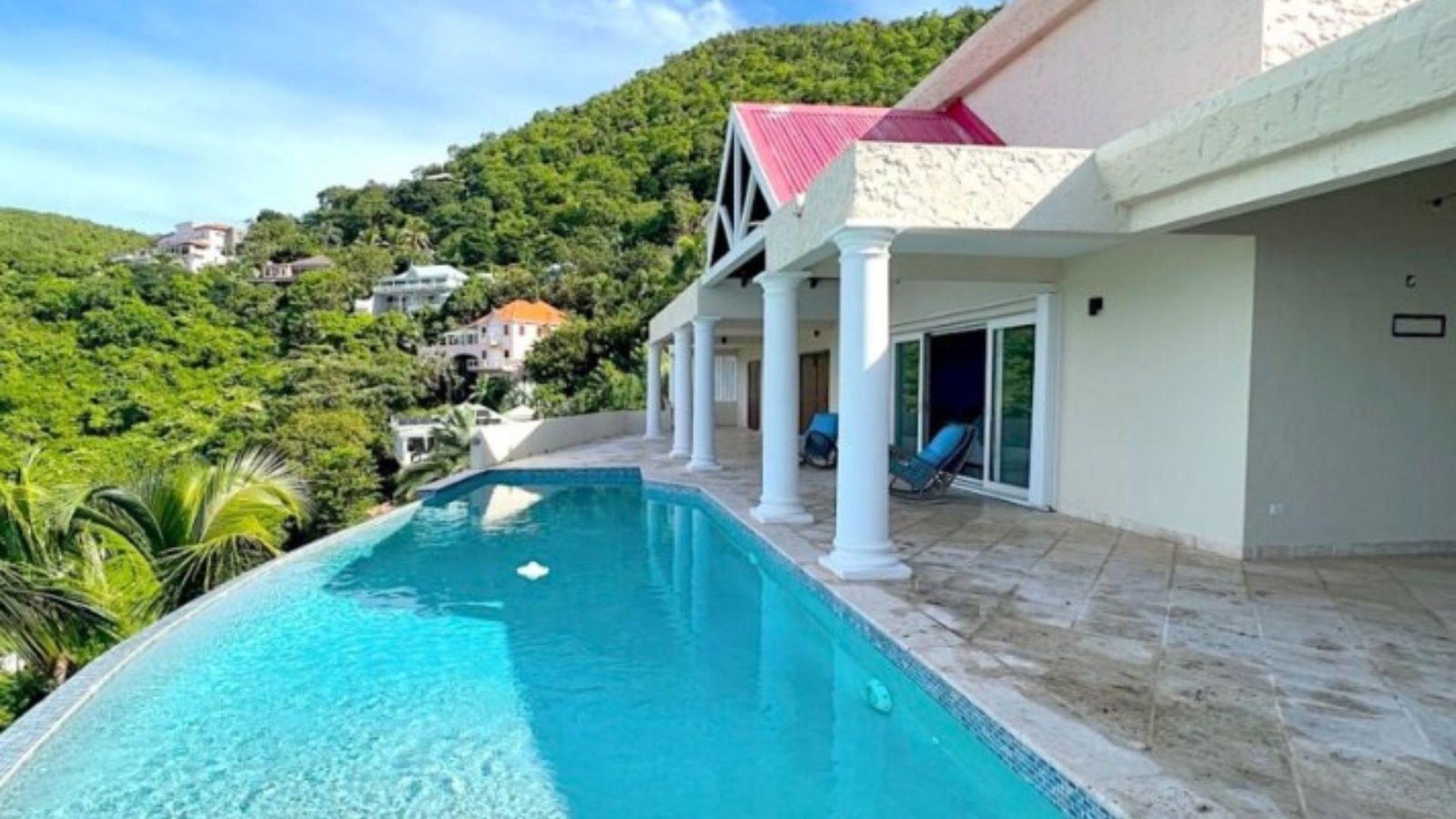 Hillside villa with panoramic island views Almond Grove