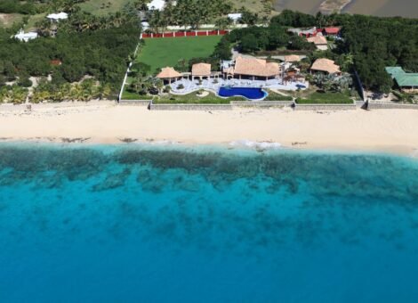Terres Basses gated luxury community St Martin beachfront estate Casa de La Playa Baie Longue