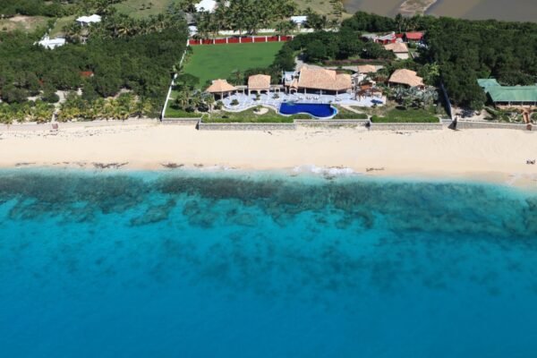 Terres Basses gated luxury community St Martin beachfront estate Casa de La Playa Baie Longue