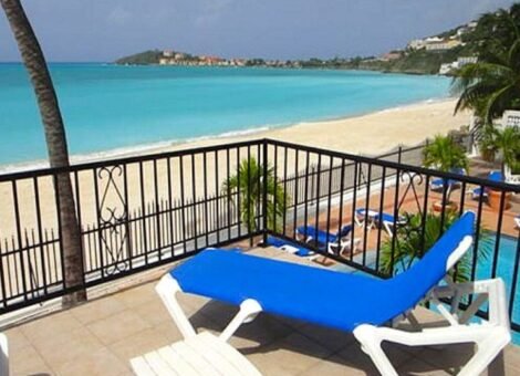 Oceanfront villa on Great Bay Beach in Philipsburg St Maarten