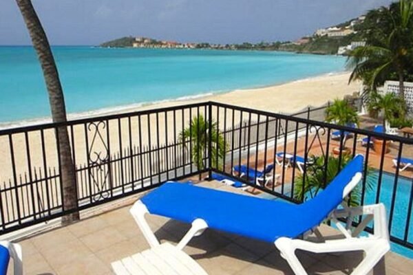 Oceanfront villa on Great Bay Beach in Philipsburg St Maarten