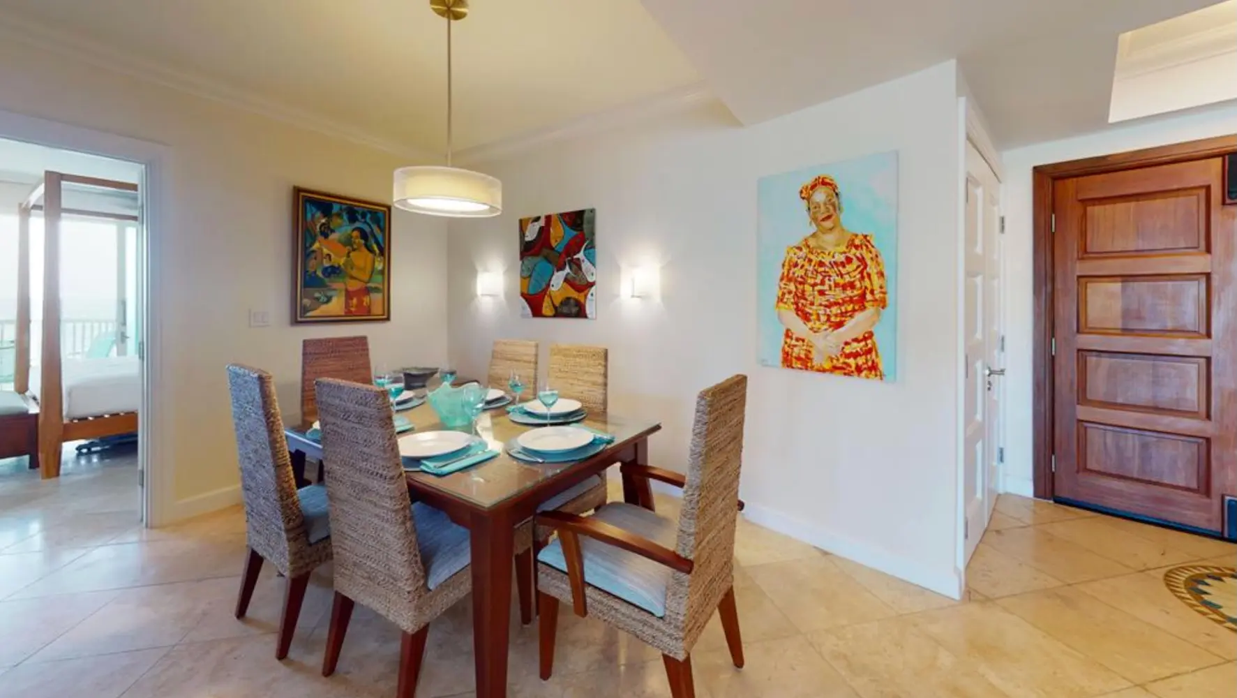 Luxury gated residence in Oyster Pond hillside community