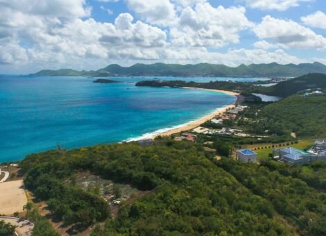 2.5-acre development parcel in Saint Martin overlooking the Caribbean Sea